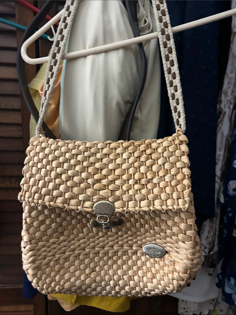 Vintage Creazioni Alma Straw Bag